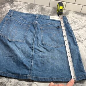 Calvin Klein Blue Denim A-Line Skirt
